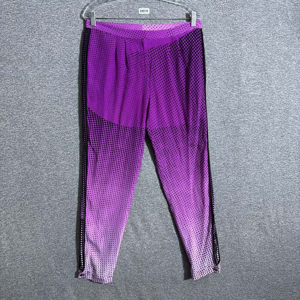 Diane Von Furstenberg Women's Size 8 Madison Silk Pants Straight Ankle Pants
